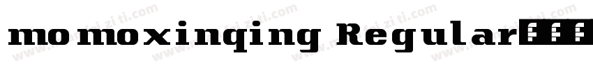momoxinqing Regular字体转换